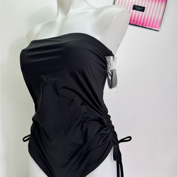 Victoria's Secret Black One-Piece Swimsuit Sz XL Removable padded NWT